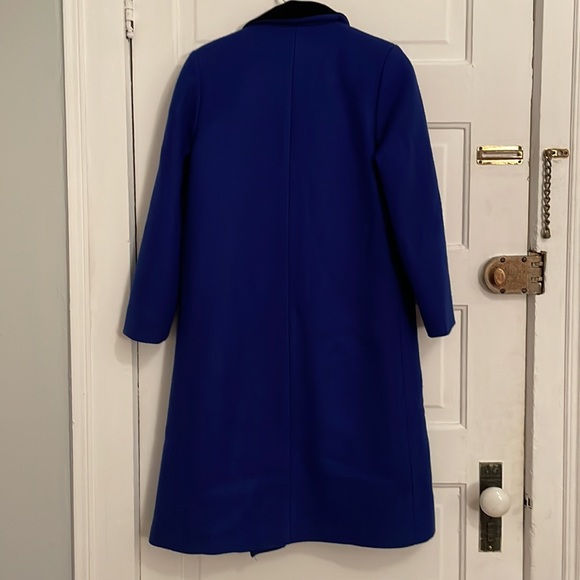 Vintage Royal Blue Wool Coat - Picture 5 of 5